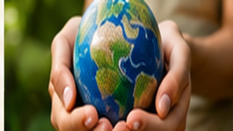 Globe held in hands
